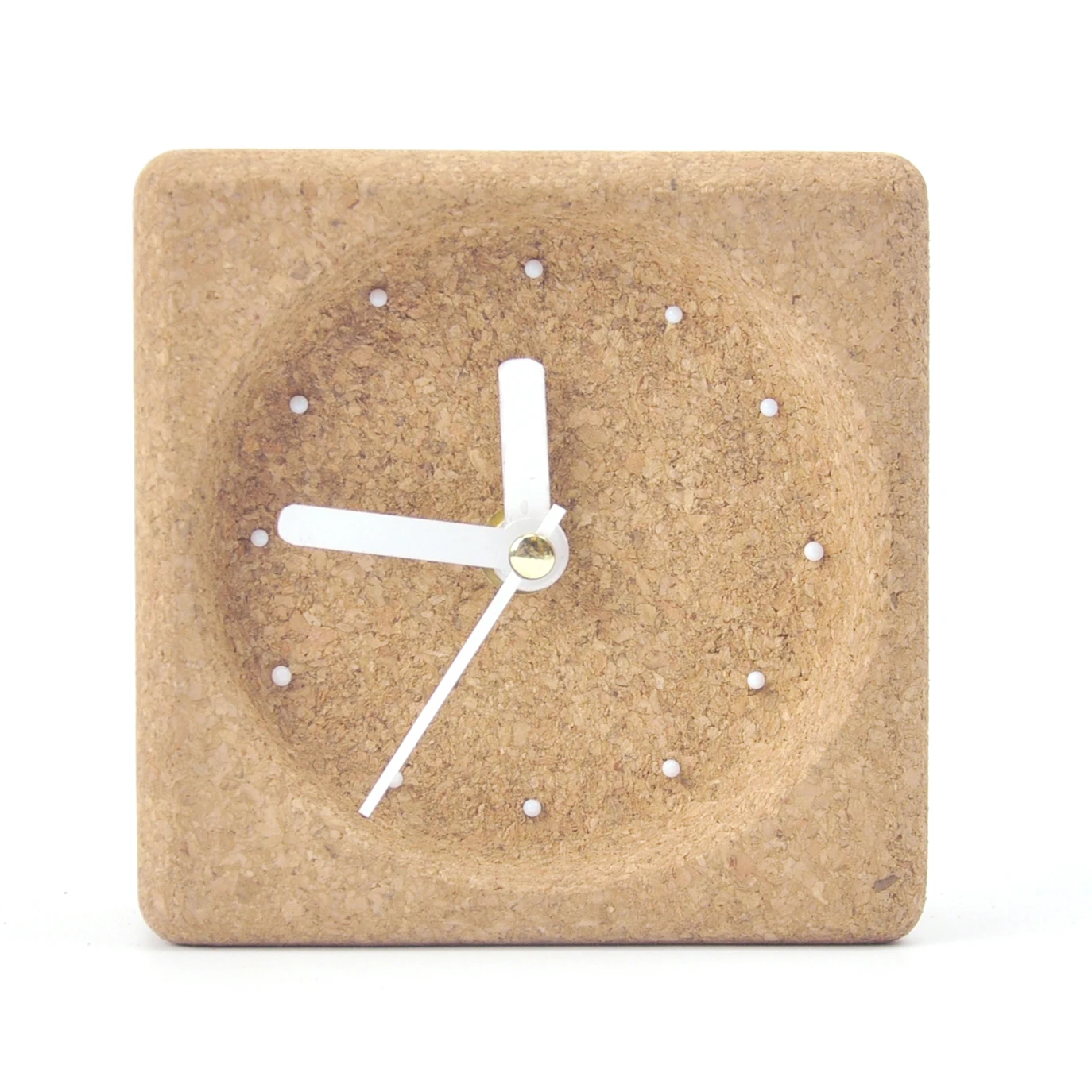 Creative Simple Desktop Kid Alarm Clock Home Decor Square Desk Clock Wooden Table Clock