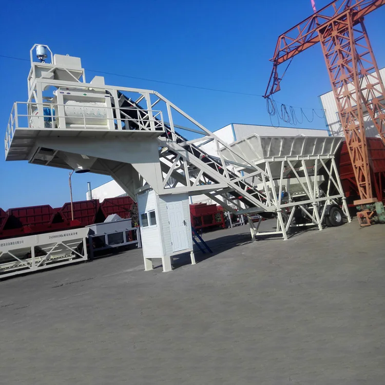 YILI Fully Automatic Cheap 25m3/hour Small Portable Mobile Full Automatic Mini Ready Mix Concrete Batching Plant For Sale