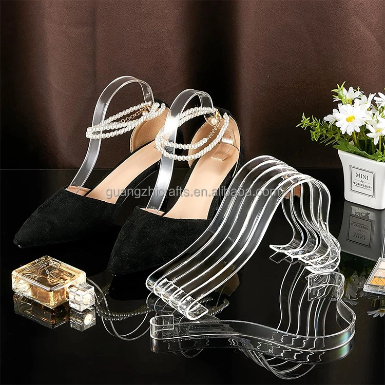 Clear Acrylic Female Sandals Insert Holder Lady Shoes Display Stand Acrylic
