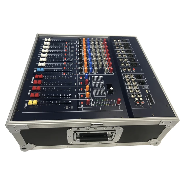 mini audio power sound amplifier mixer 300W 9 channels with shell box