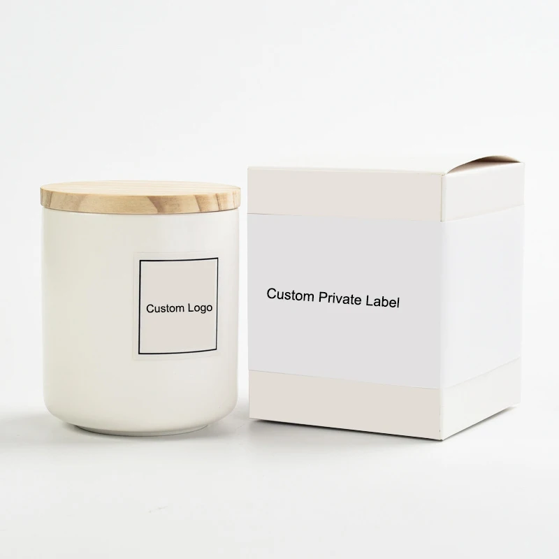 Hot Sell High Quality Show Pieces Home Decoration Glass Ceramic Jar Scented Candle