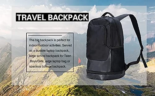 Free sample Travel Laptop Backpack Business Backpacks Casual Hiking Daypack, shoe compartment, luggage strap, anti-th
