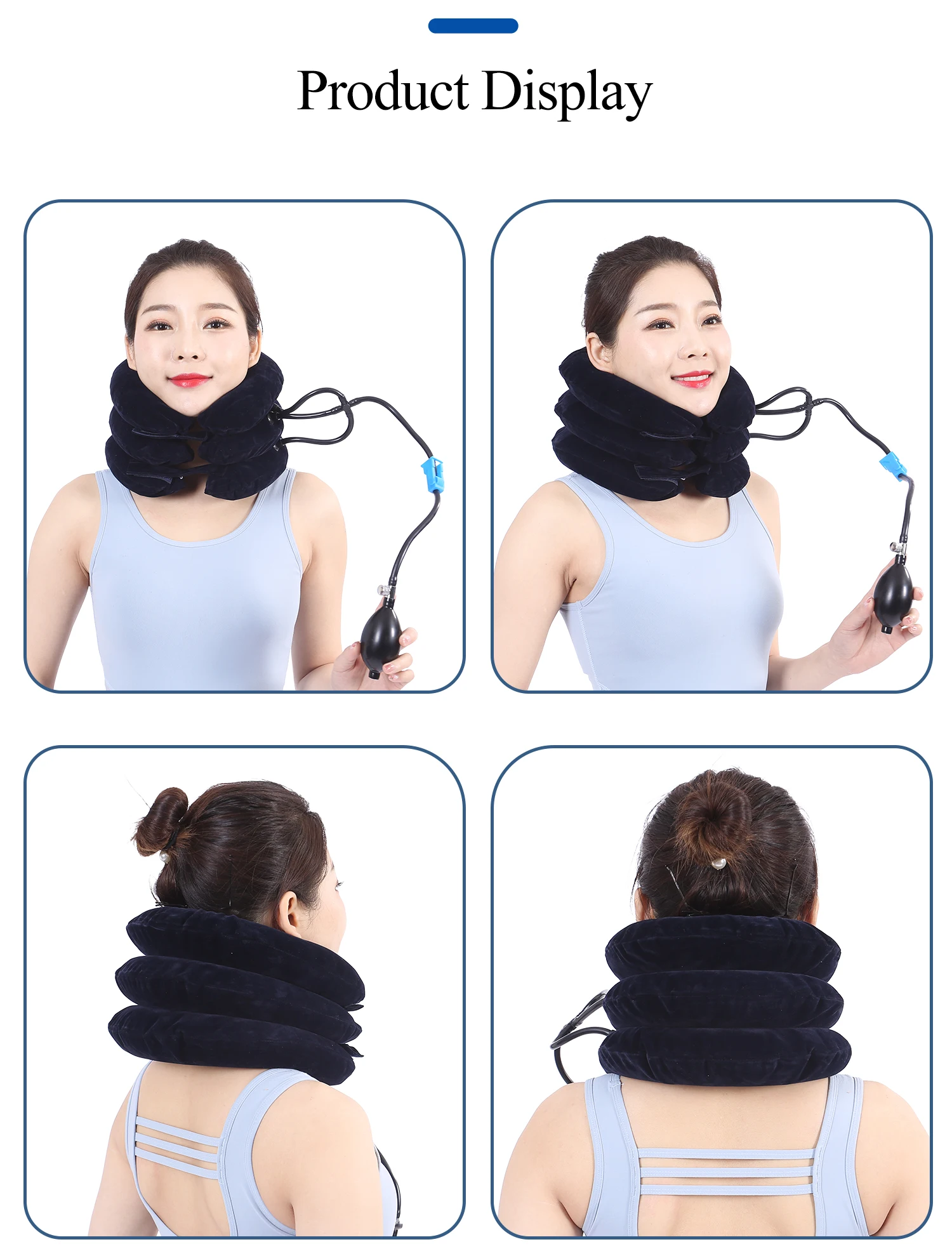 Cervical traction device stretcher medical adult comfort protection for neck pain cervical spondylosis and cervical support