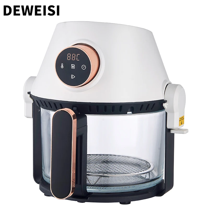 DEWEISI 3in1 stainless steel air fryer multifunctional nonstick knob to set the temperature, automatic shutdown