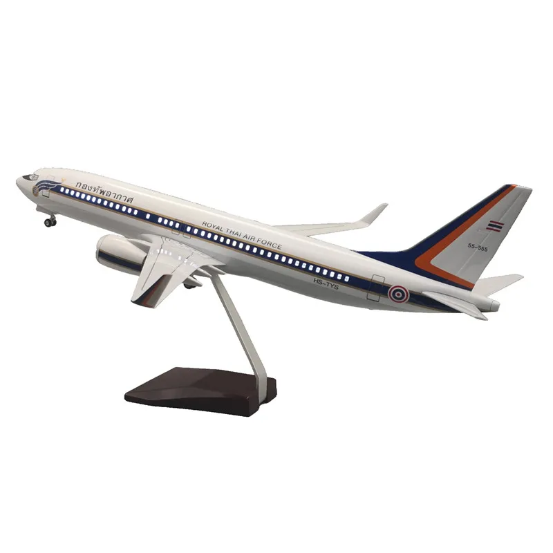 Large Scale 1:85 47cm Boeing737 ROYAL THAI AIR FORCE Decorative Passenger Airplanes Models