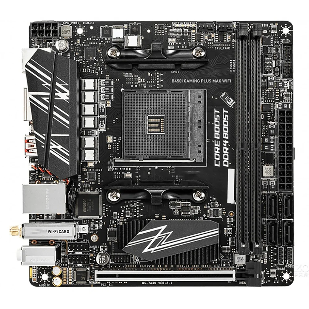 Материнская плата AM4 DDR4 64 Гб USB3.1 Gen2 Mini-ITX для Msi B450I GAMING PLUS MAX WIFI оригинальное качество