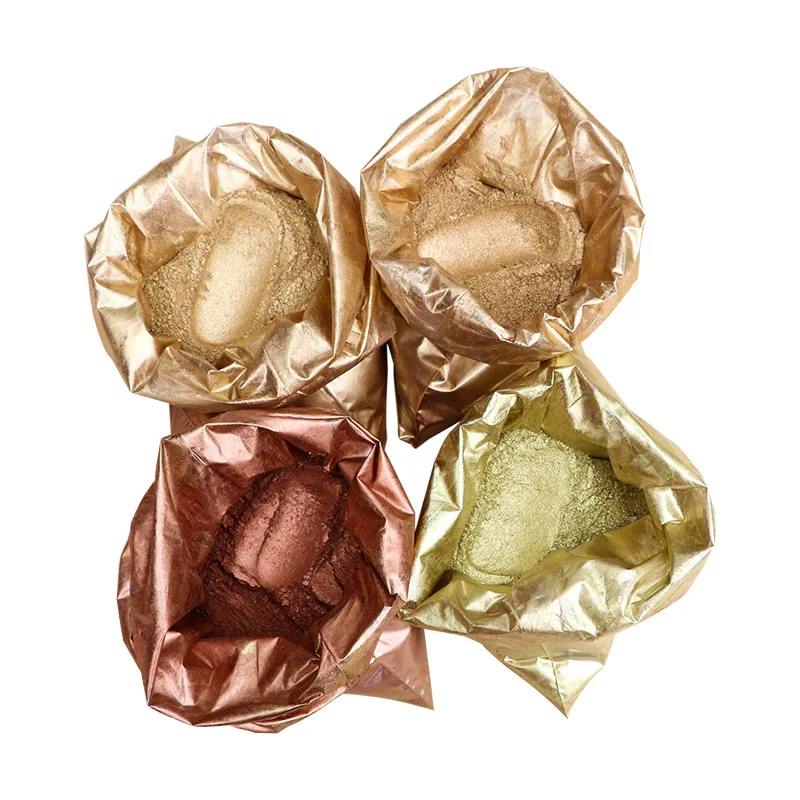 Оптовая продажа, Золотая пыль с эффектом металлик, бронзовый медный порошок для покраски