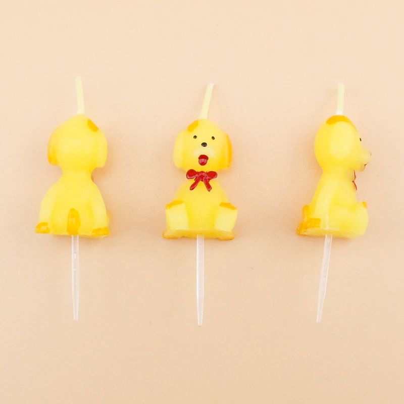 Wholesale Cute Dog Shaped Happy Birthday Candles for Kids
