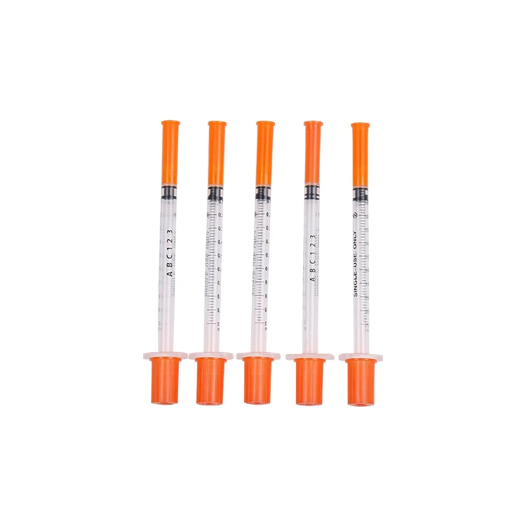
CE approved 1ml disposable syringe and needle insulin syringe 