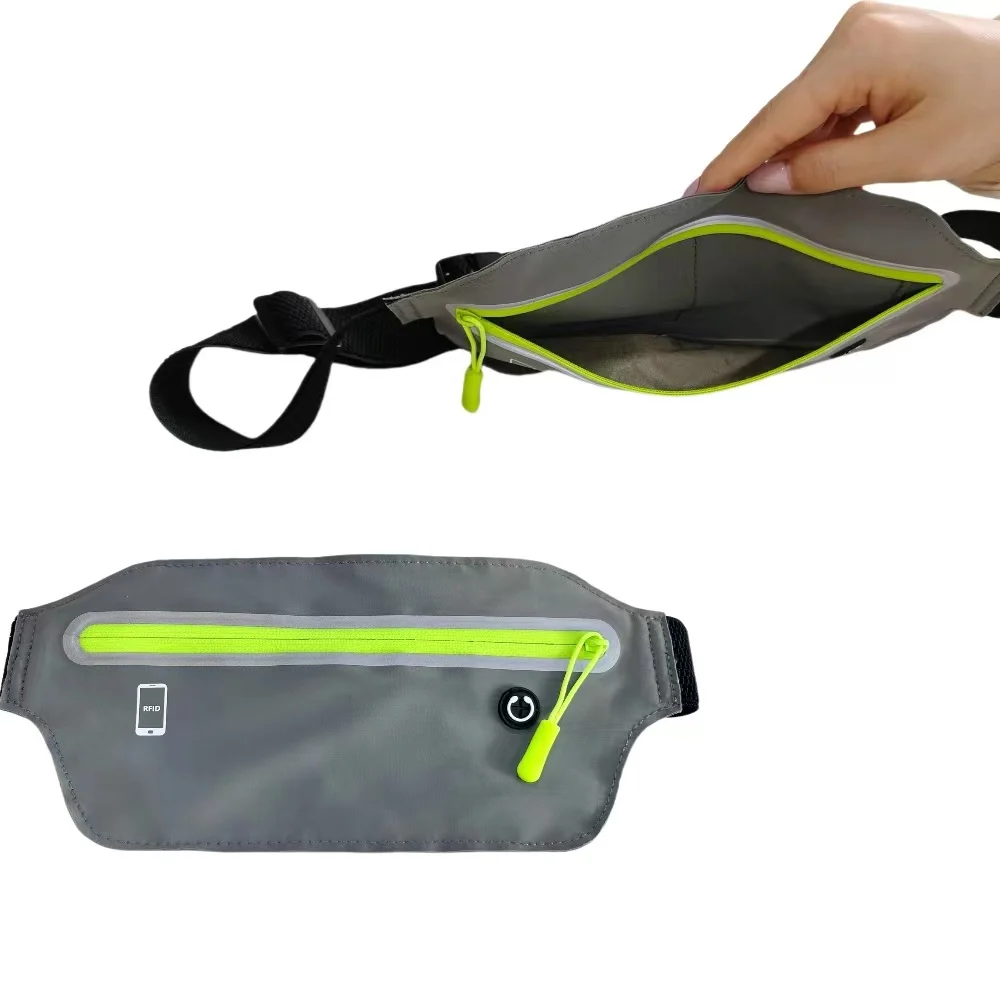 Factory Direct Sale Quick Drying Hidden Waist Bags RFID Blocking Sports Money Belt