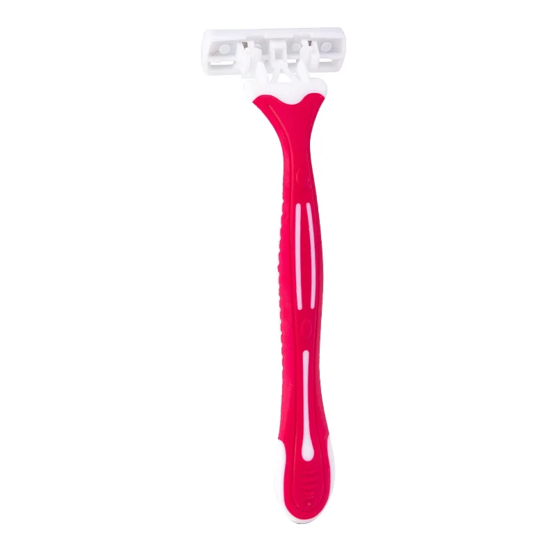 High Quality 3 Pcs Per Card Stainless Steel 3-Blade Shaving Razor Face Hair Remover for Home and Travel Use Good for Female