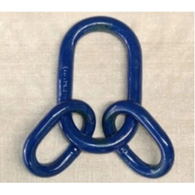 Master link assembles DIN 5688 yellow color powder painted master link