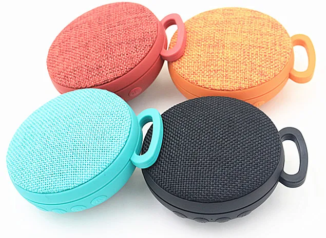  Оригинальный Удобный беспроводной стерео мини круглый Bluetooth музыкальный усилитель тканевый динамик