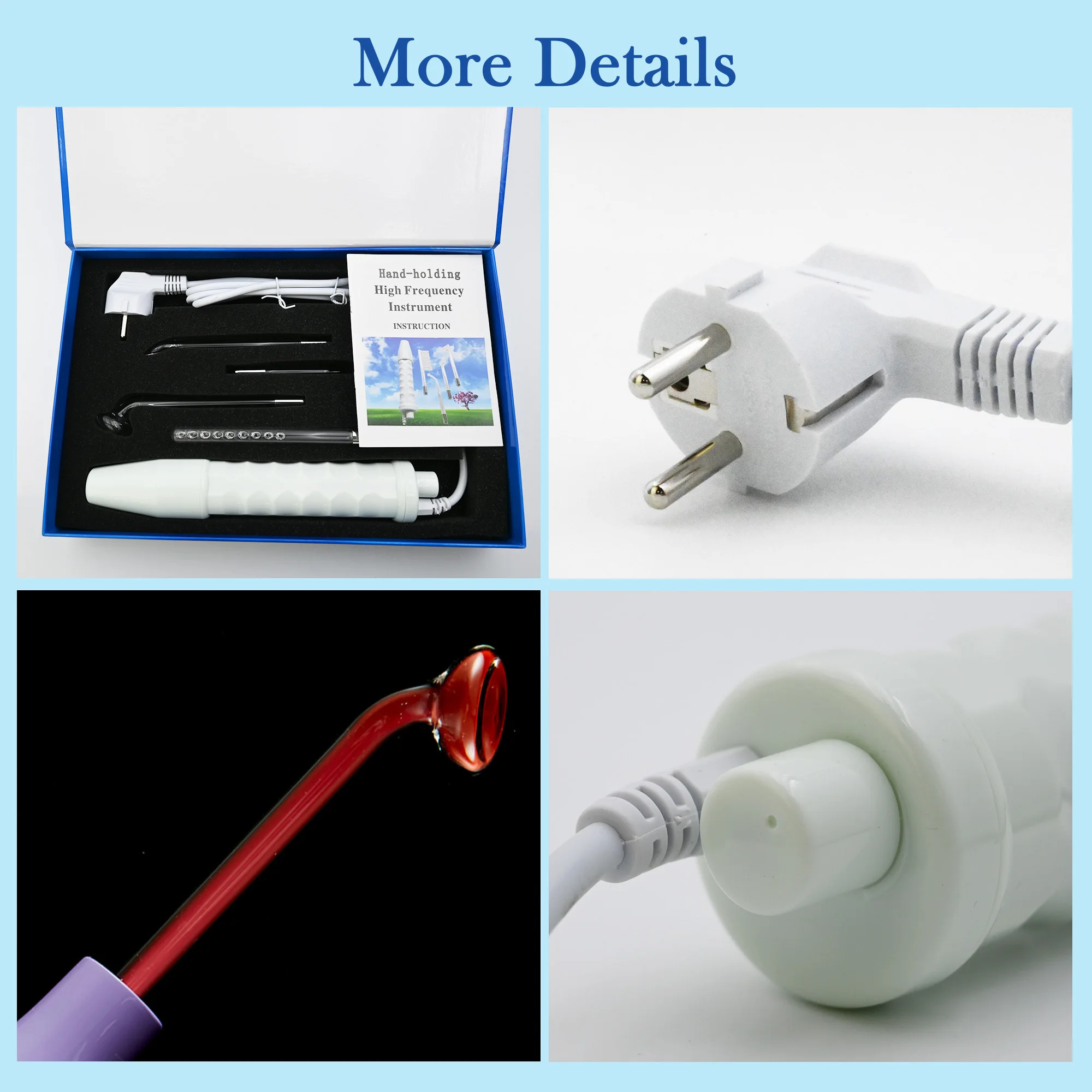 Portable High Frequency Facial Beauty Products Skin Care Tool High Frequency Facial Device