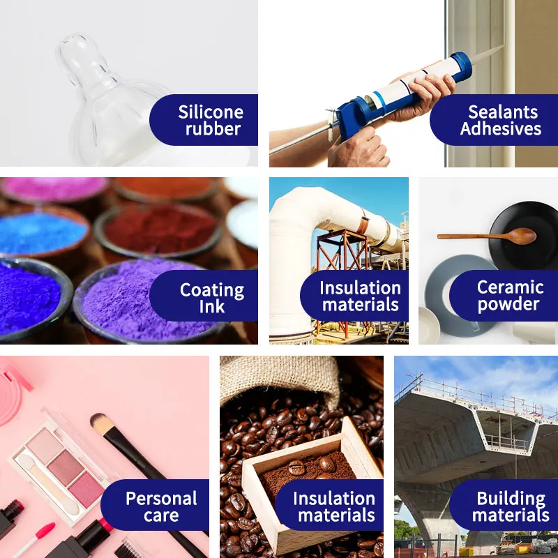 HIFULL food grade hydrophilic colloidal silicon dioxide nano pyrogenic powder HL-260 for sale nanoparticles fumed silica