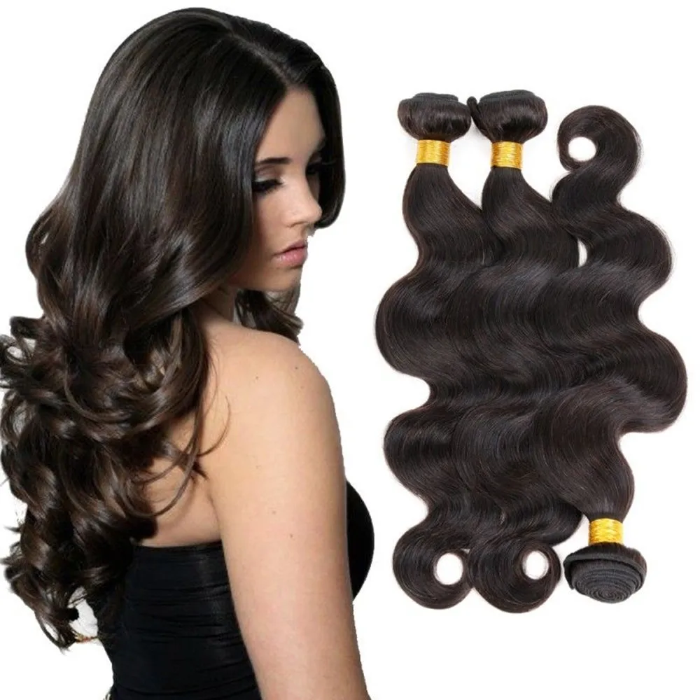 Top Quality 2022 New Virgin Hair Platinum Black Body wave 100%natural Brazilian weave virgin hair vendor human hair