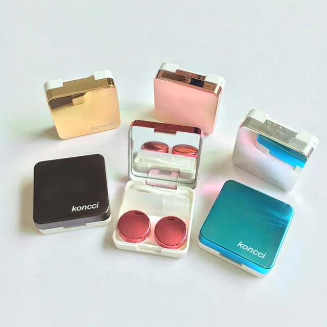 Luxury and Durable eyekan contact lens cases accept LOGO printing on case A-8067