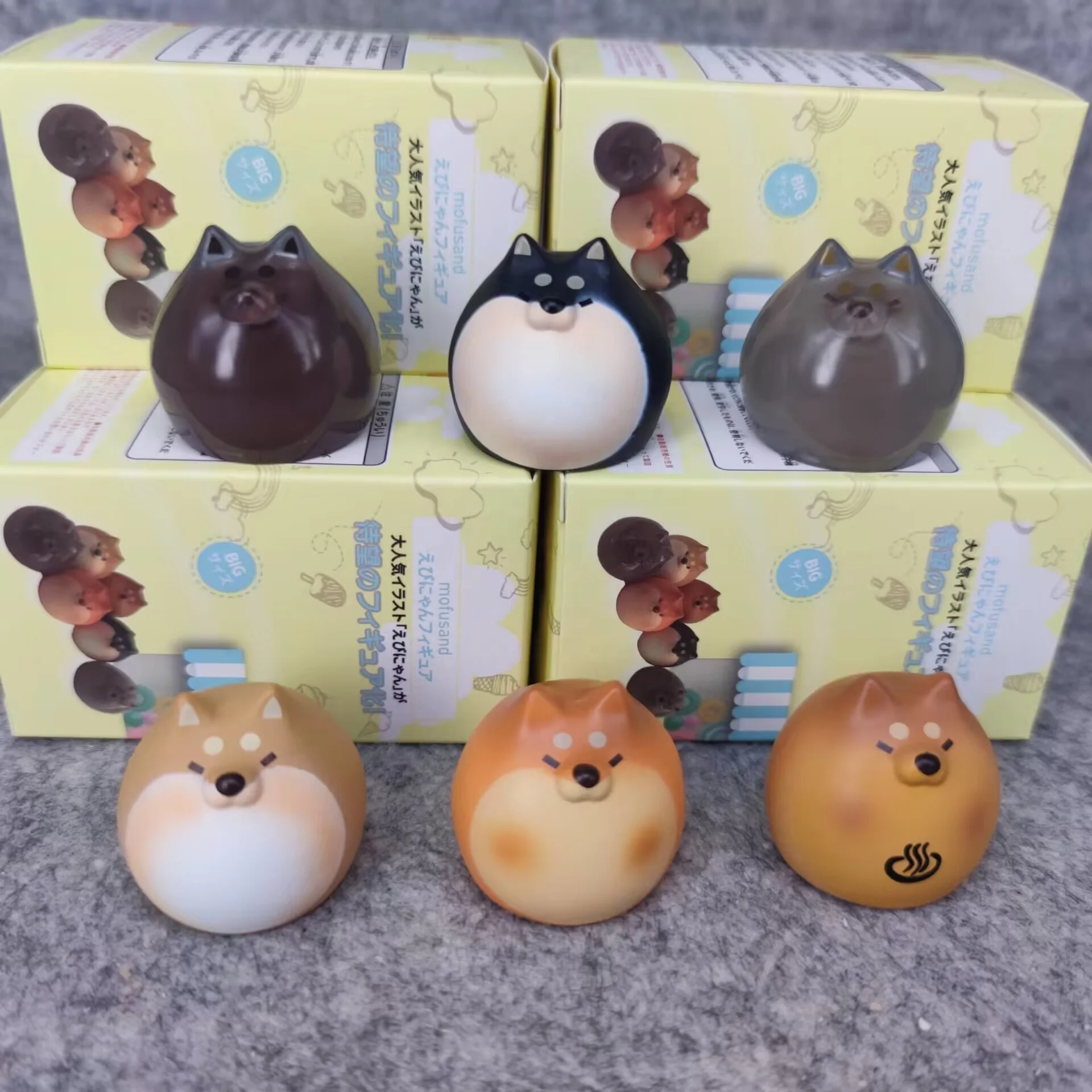 Bestselling Wholesale pvc cartoon cute Model kawaii toy animal doll fat bread Shiba Inu Dog Mystery figure Blind Box