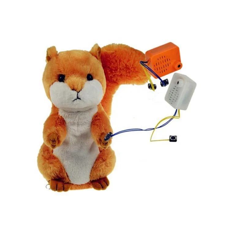 
Custom OEM Design Voice Talking plush toys with ABS plastic shell 