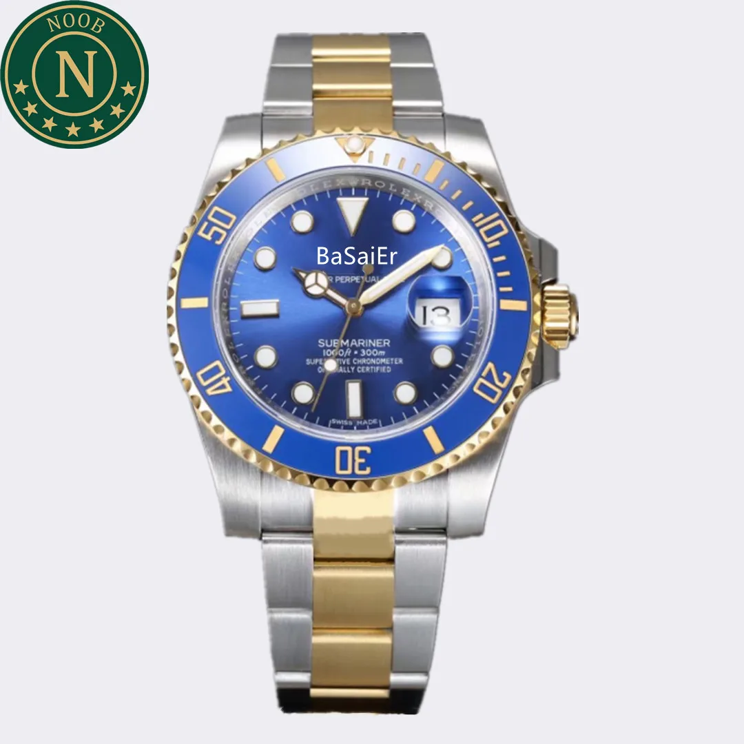 Noob Factory V12 3135 Movement 904L Stainless Steel Sapphire Glass Automatic Luxury Night Vision Submarine Rolexables Men Watch