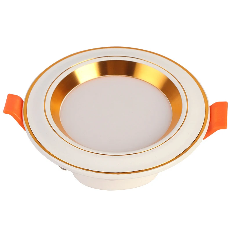 High Quality Indoor Spot Light Three Color Energy Saving Round Square Recessed Led Downlight