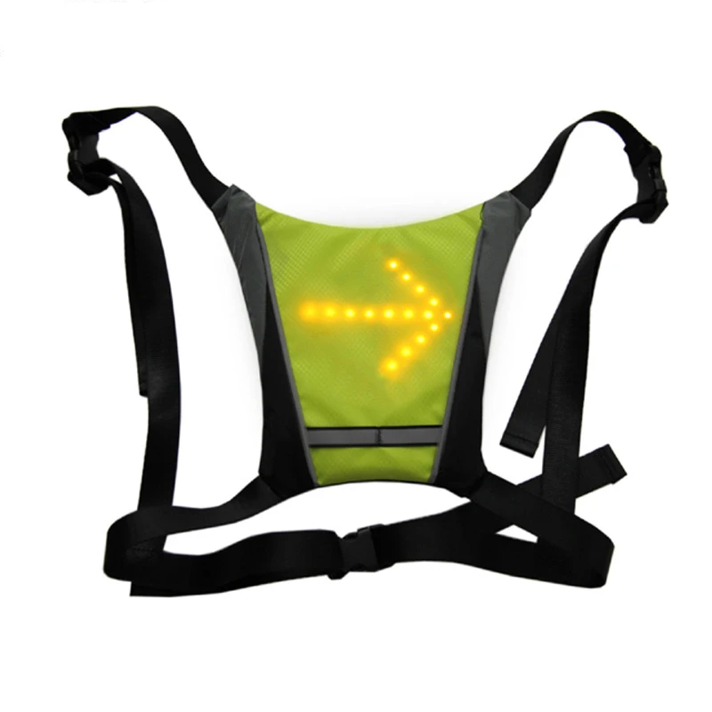 Wireless 30pcs LEDs Turn Signal Vest with Remote Controller for Night Cycling Running Safety Vest Customized Outdoor