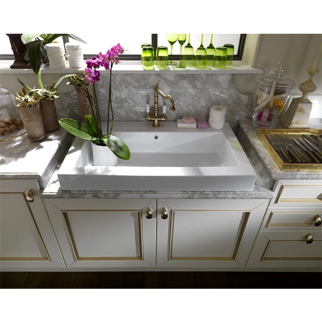 China made solid wood laminate kitchen cabinets design