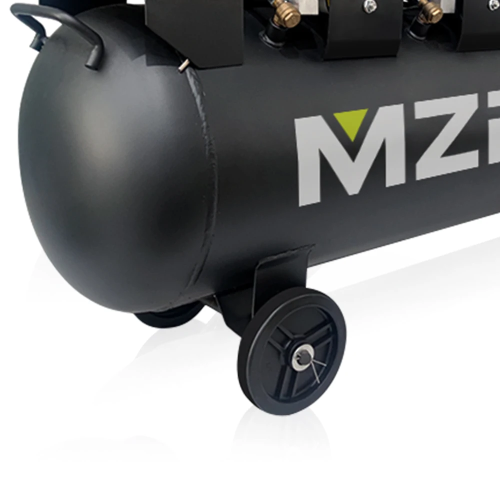 Factory direct sell 6.8hp 140l 8bar oil free noiseless air compressor