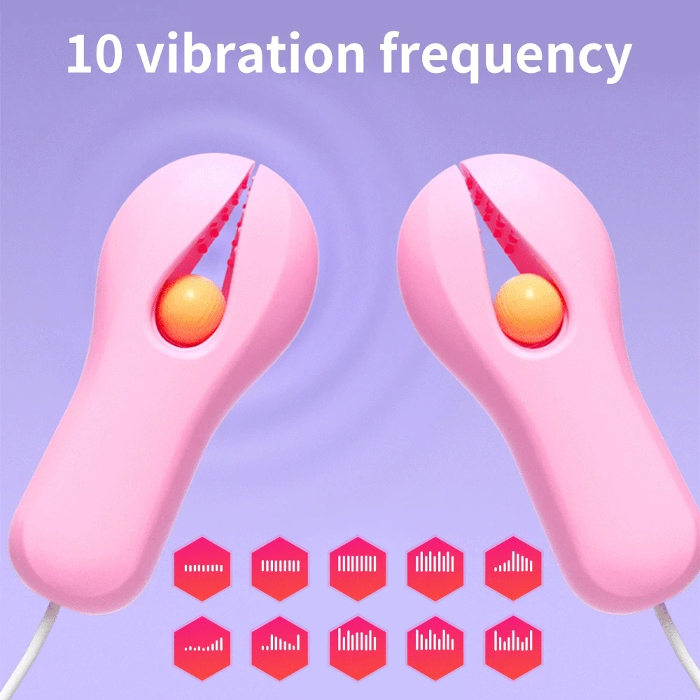New wireless remote control 7-frequency chest massager female silicone breast stimulation nipple vibrator sex toy