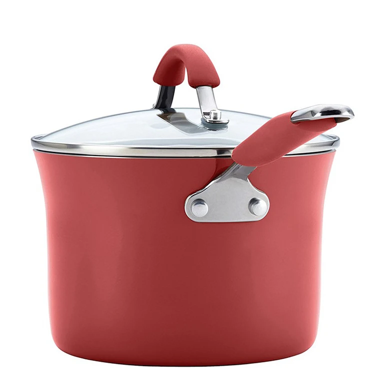 12 Pcs Non Stick Cooking Set Ceramic Cookware Set Cooking Pots Non-stick Cookware