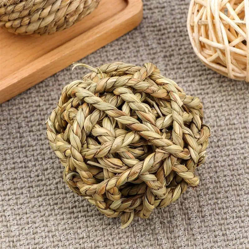 Grass Willow Chew Balls Small Animal Activity Toy Rabbit Carrot Bunny Chew Toys For Teeth Rat Rodent