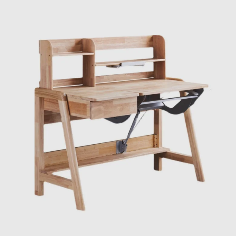 Modern Simple Home Study Solid Wood Desk, Student Home Study bookcase, University Office Desk