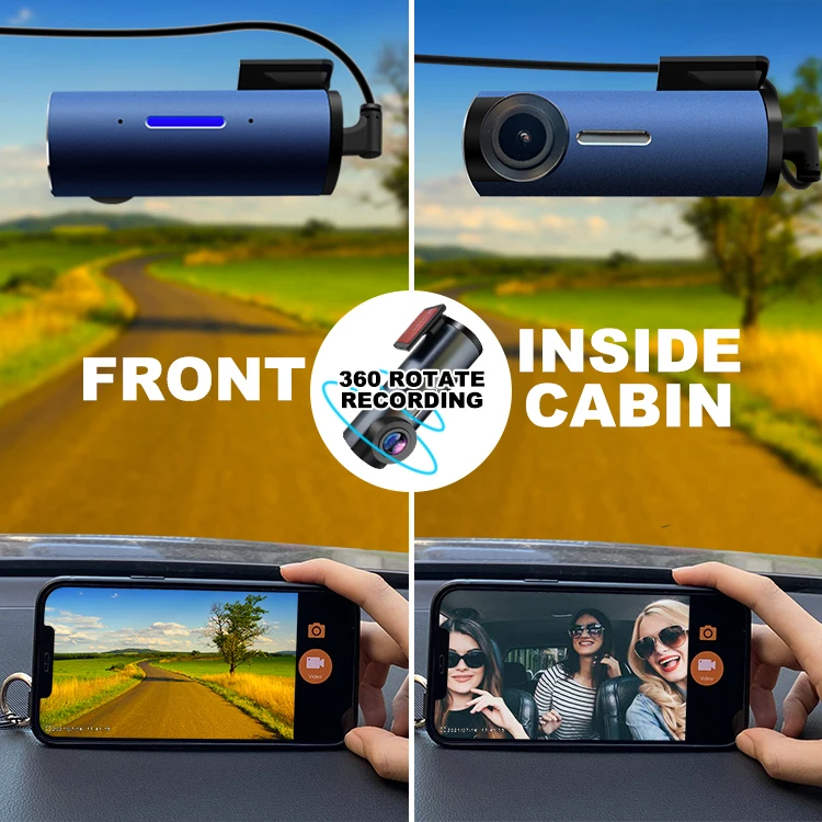 Mini Live Streaming Dash Camera Wifi Connect Front Inside No Screen Car Blackbox Supplier