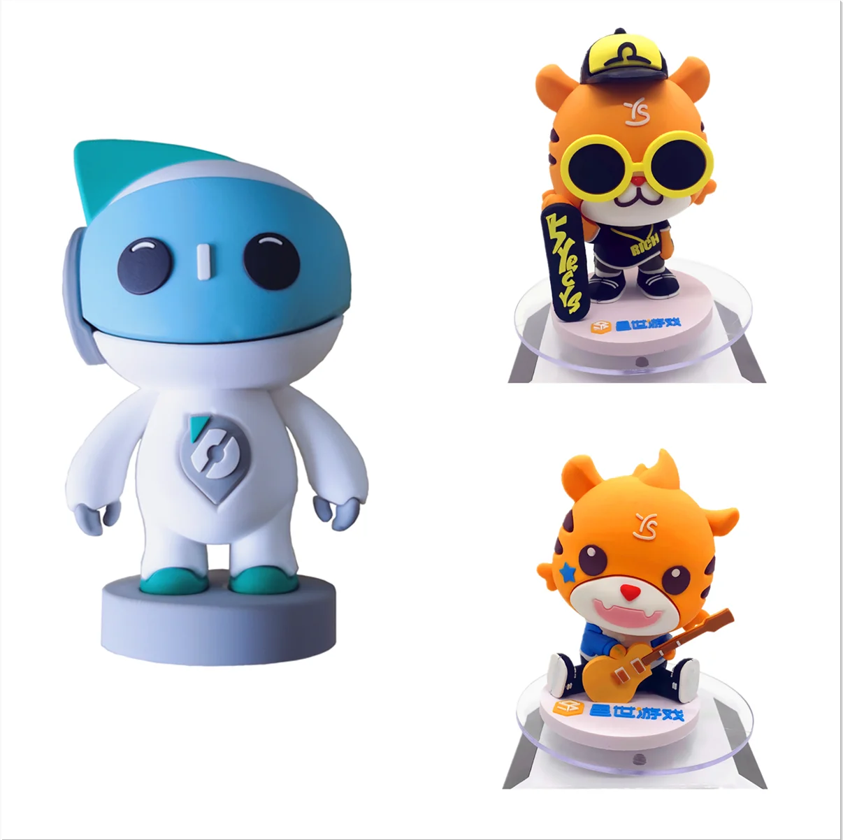 Promotion OEM exquisite high-end 3D cartoon PVC doll action diagram plastic three- doll manufacturer customization