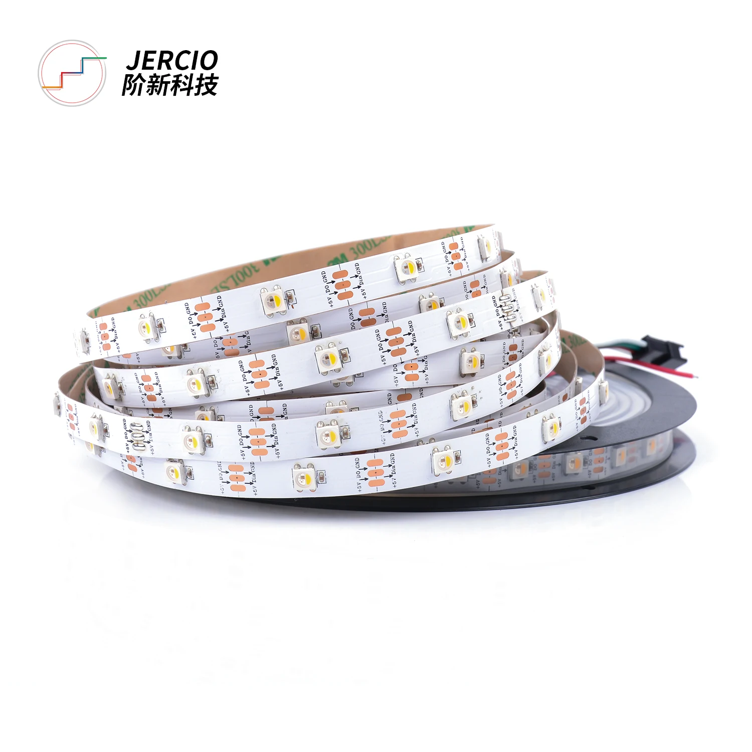 JERCIO SK6812 / WS2812 / XT1511-RGBW (RGB+WW/NW/CW) Addressable built in ic 30/60/74/96/144 LEDs/m digital LED Strip