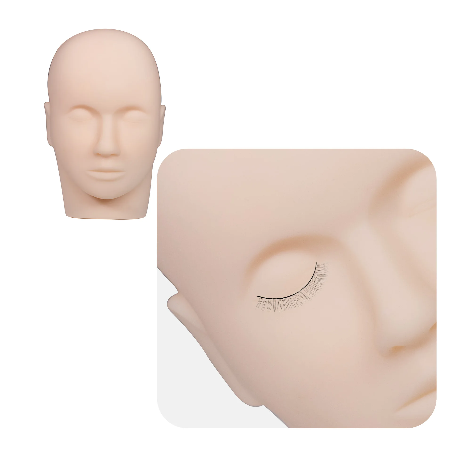 Comelylash Silicone Model Eyelash Supplies Nannequin Head Training Head Mannequin Head Lash Eyelashes