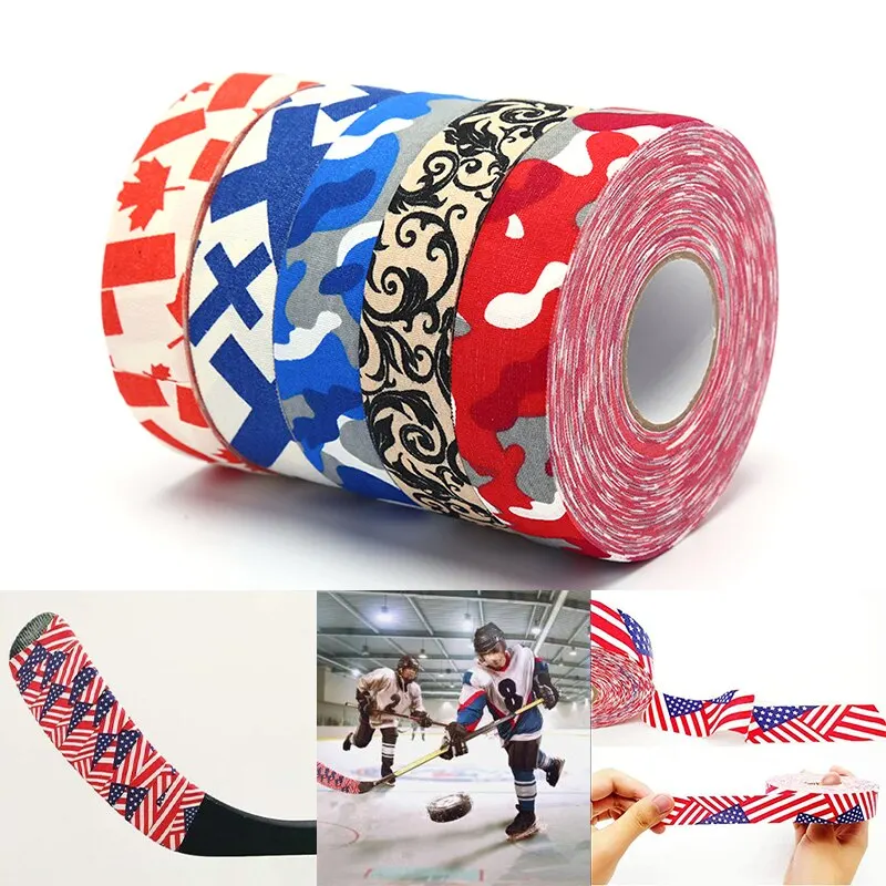 2024 New Arrival Hockey Tape Football Rugby Socks Sports Custom Logo white black cloth hockey tape