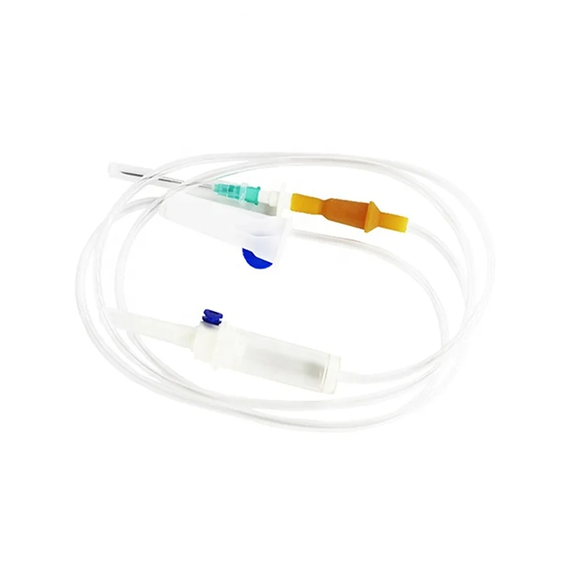 burette -type small animal spiral infusion set safe and flow without filter