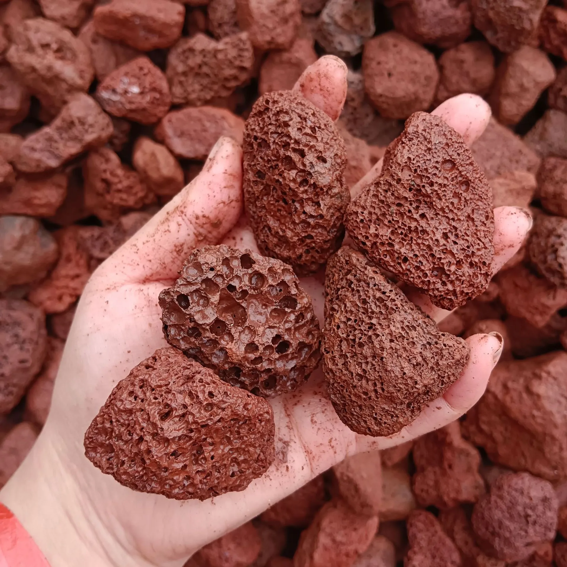 Factory Price: Natural Red Black Large Volcanic Rock for Sale lava Wholesale