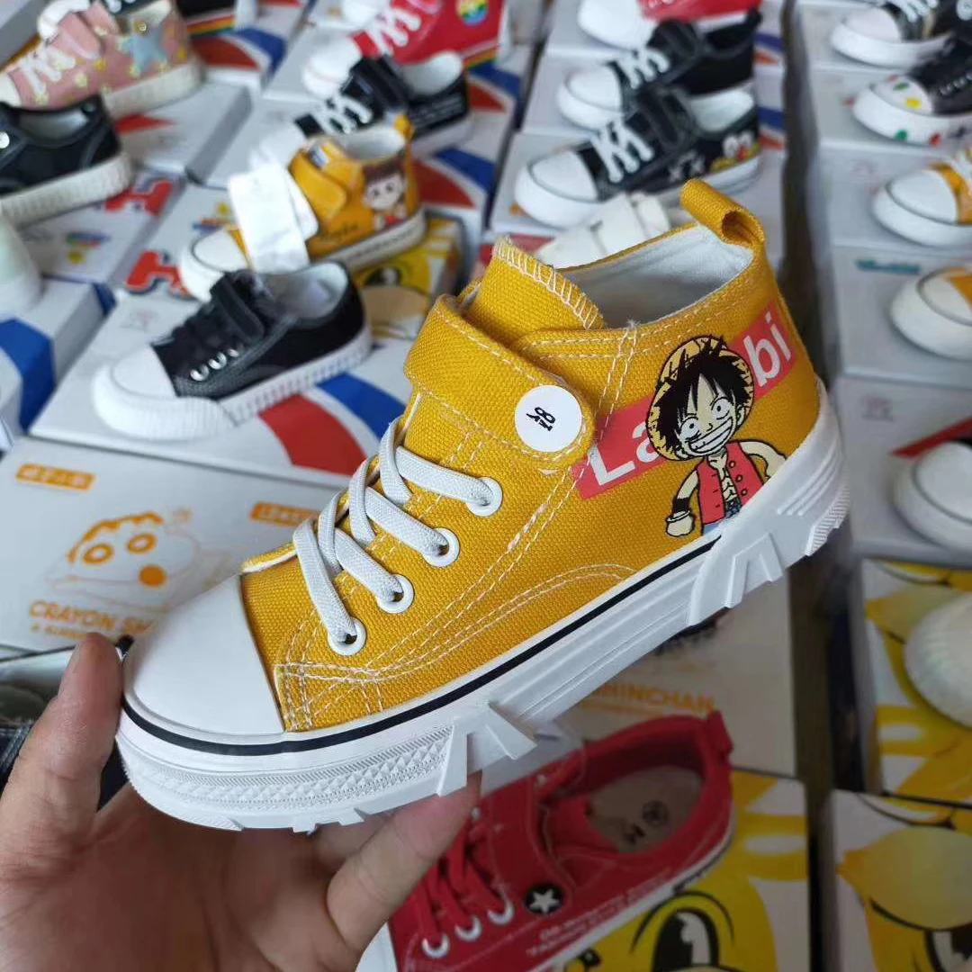 Spring Autumn High JM Top Children Canvas Shoes For Girl Kids School Running Sports Shoes Fashion Kids Casual Sneakers Wholesale