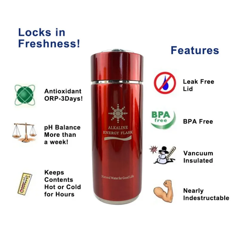 Amazon Hot Sale 380ML Tomalin Alkaline Water Energy Nano Flask