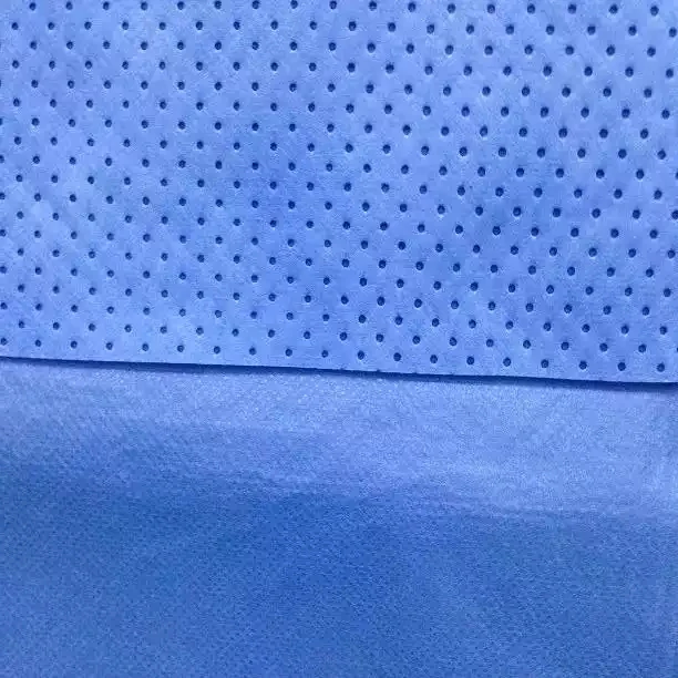 Low MOQ Low price PE film laminated SMS SMMS non woven fabric for hospital medical