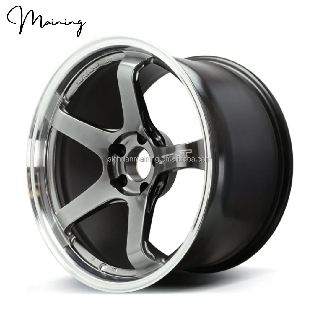 15 16 17 18 19 Inch Wheels 5x108 5x114.3 5x120 5x112 Silver Concave Design Alloy Racing Car Wheels Passenger Car Wheels Rims