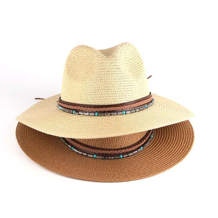 HEFT BOOOGE Custom Unisex Sun Protection Travel Panama Jazz Straw Hat