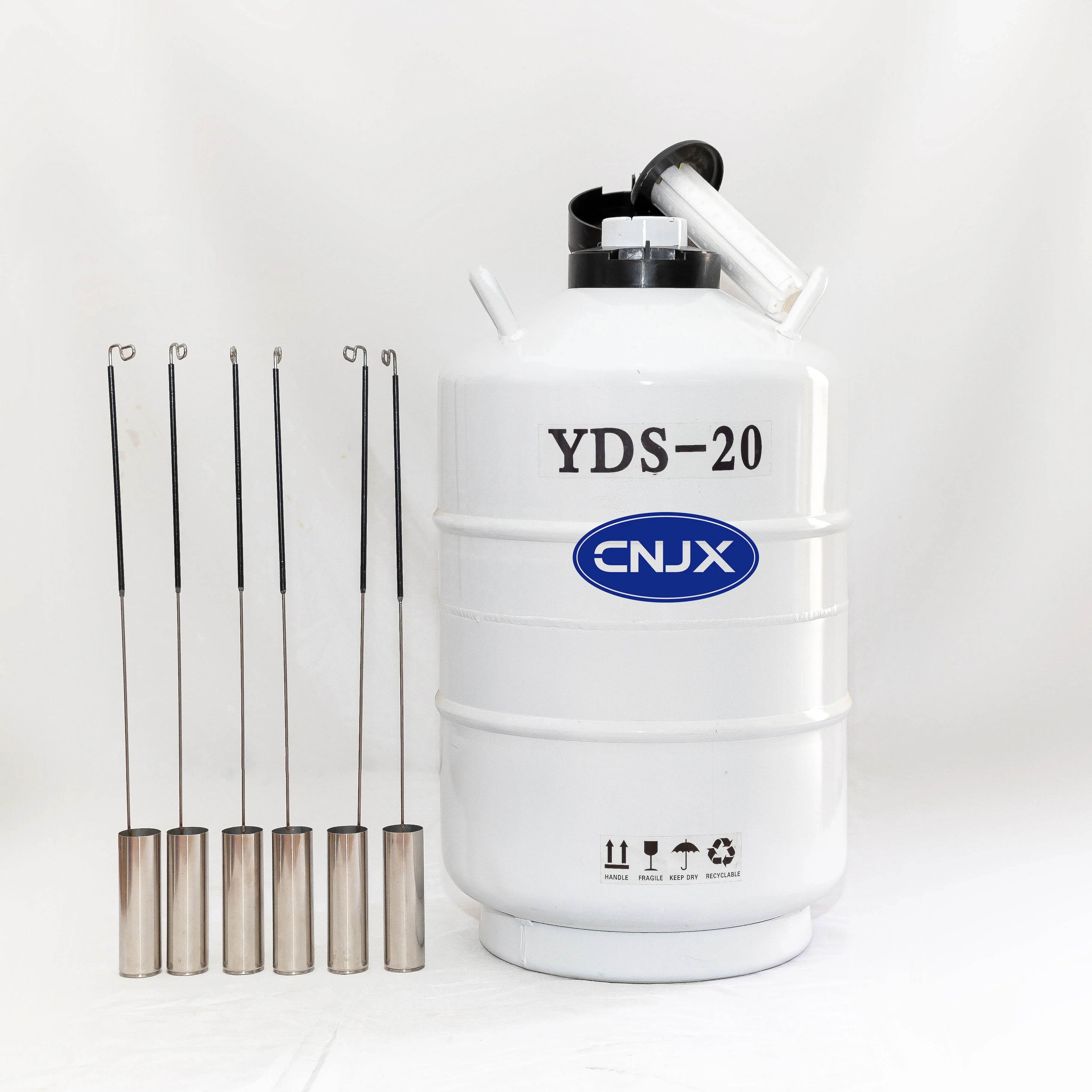 20 Liter Liquid Nitrogen Tank Cryogenic Storage Container Dewar Tank