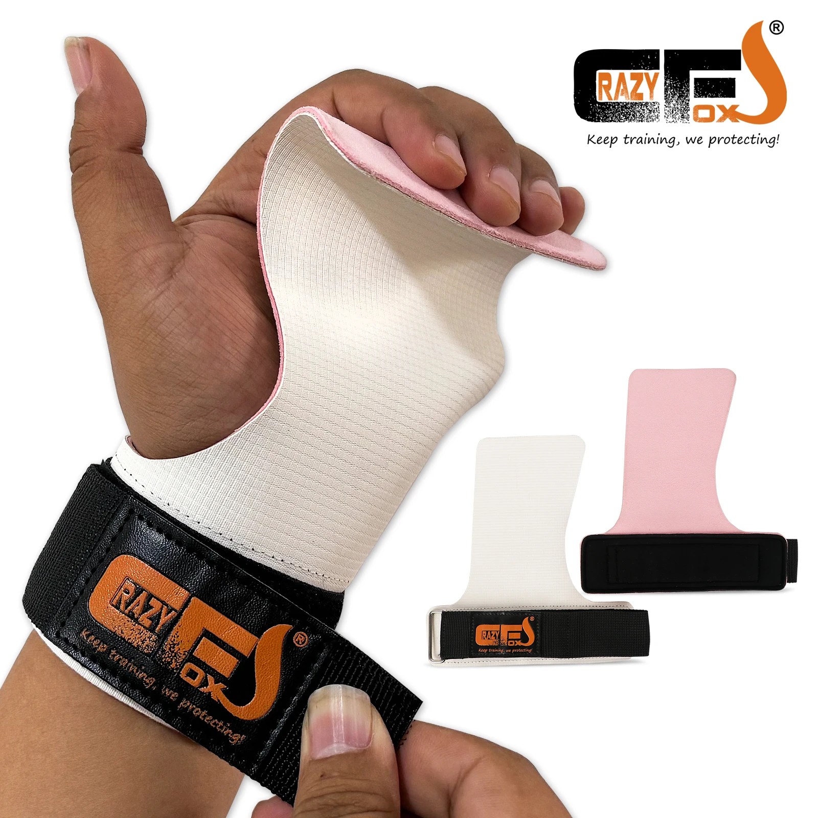 Hypalon Fingerless Hand Grips for Gym Crossfit Powerlifting Gymnastics Pull-Ups Weight Lifting Palm Protection for Sports