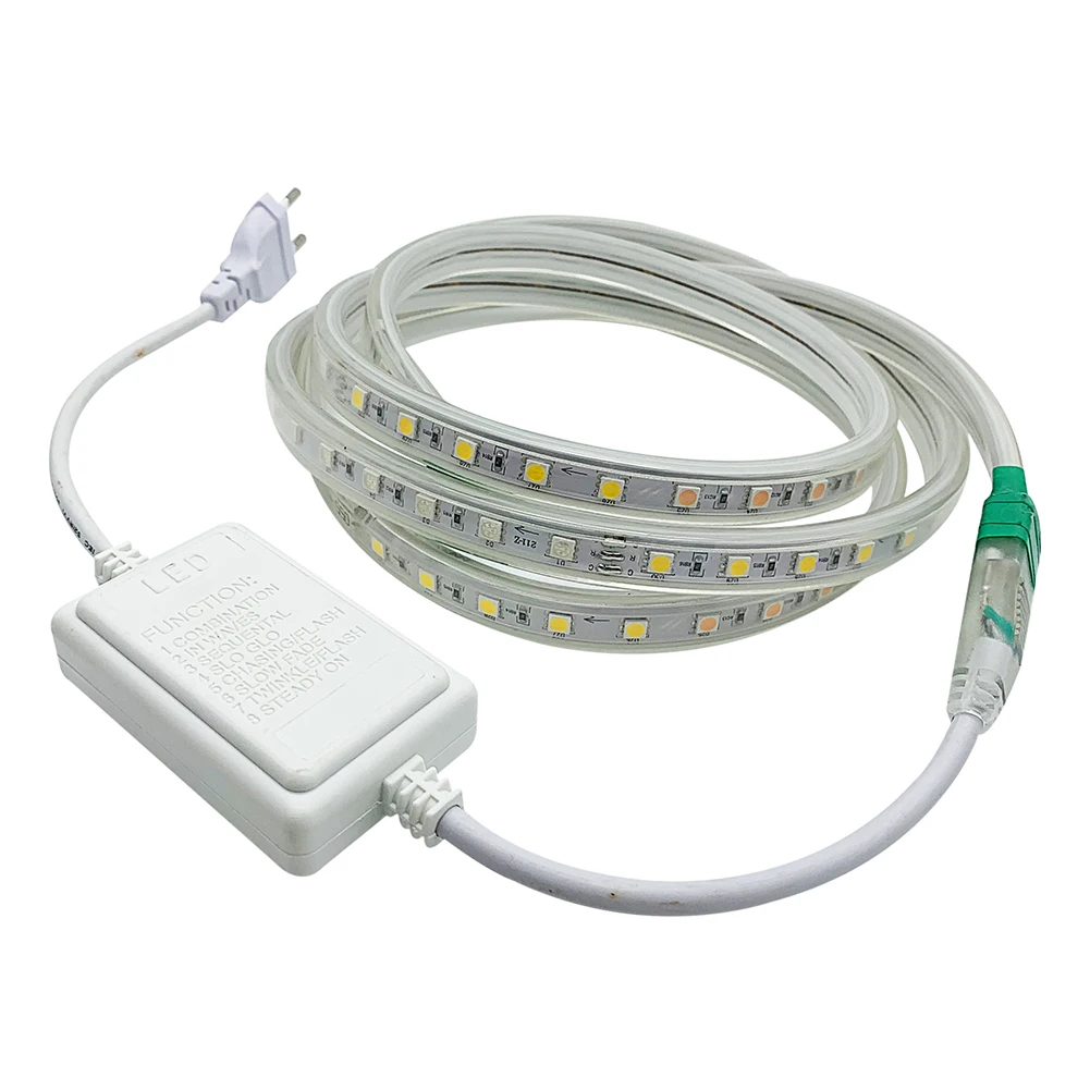
SMD 5050 60LED/M 110V Strip Lamp 5050 110V 220V LED Horse race strip 