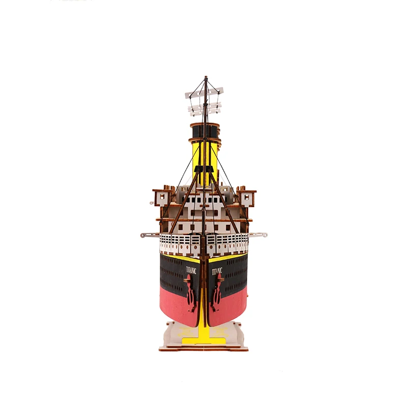 Hot Selling DIY wooden ship model Plywood luxury wooden boat Jigsaw Puzzle