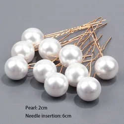 U-shaped  hairpin for women  Wedding Hair Accessories Handmade Pearl  Bridal Jewelry Hair clip