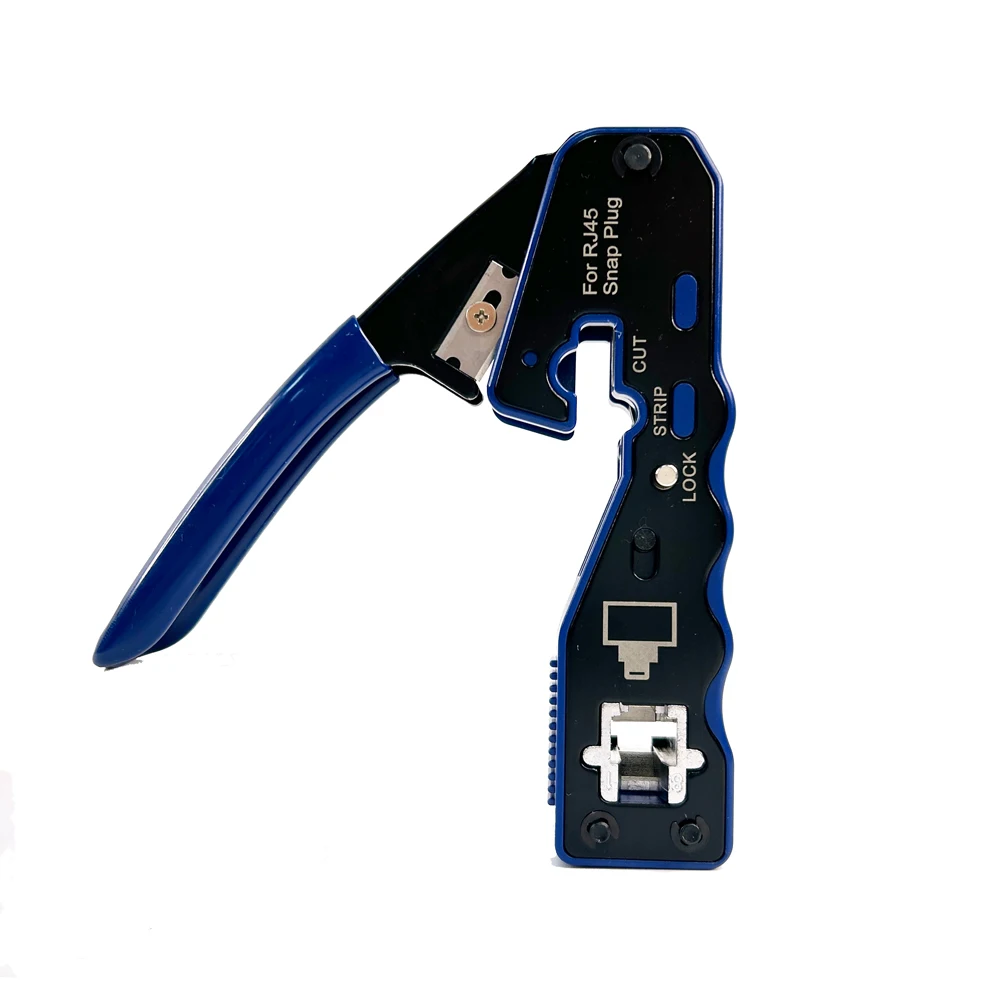 Network Cable Crimp Multiple Use Plier RJ45 RJ11 RJ12 Crimper 6P 8P Pass Through Eazy Crimping Tool